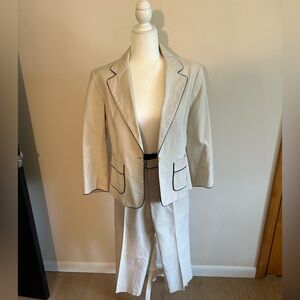 tan blazer and  capri Set by Club Monaco in size 6 new without tags